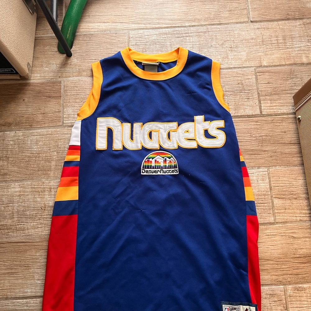 NBA Denver Nuggets Blue and Yellow Jersey